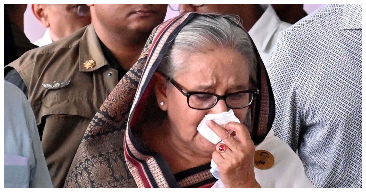 সাবেক প্রধানমন্ত্রী শেখ হাসিনা। ছবি: হিন্দুস্তান টাইমস