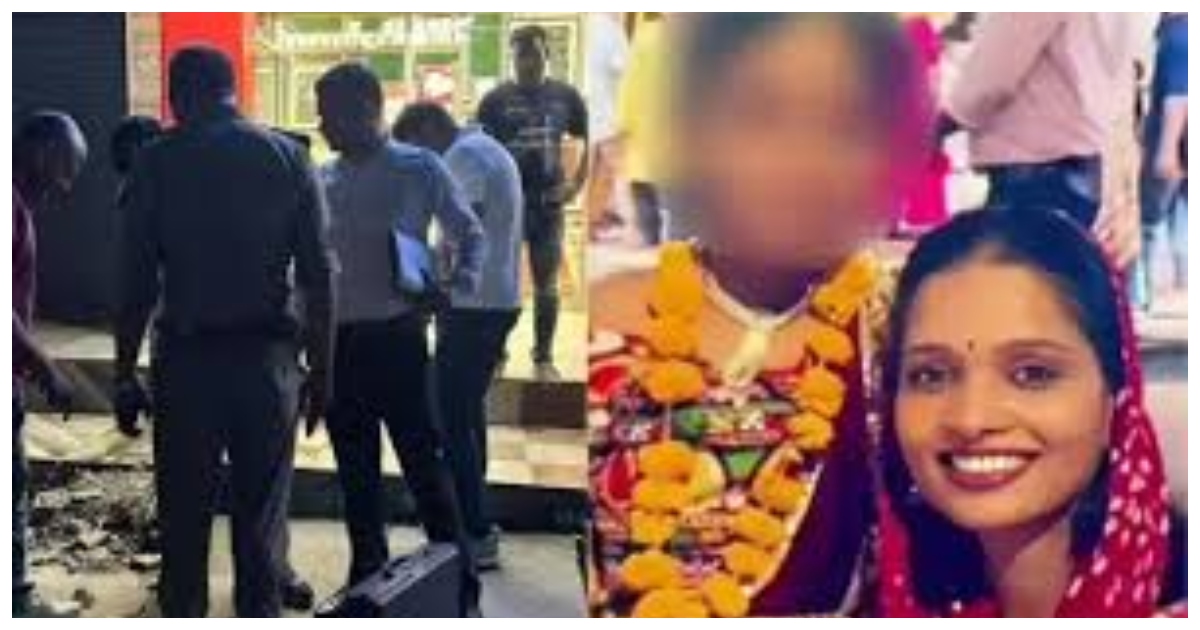 পুলিশ ঘটনাস্থল থেকে ঘাতক স্বামীকে আটক করেছে। ছবি: টাইমস অফ ইন্ডিয়া