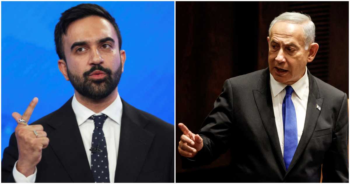 নিউ ইয়র্ক সিটি মেয়র পদপ্রার্থী জোরান মামদানি ও ইসরায়েলের প্রধানমন্ত্রী বেঞ্জামিন নেতানিয়াহু। ছবি: রয়টার্স