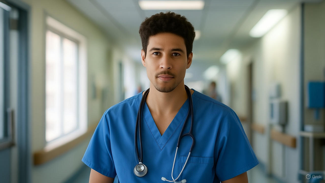 রেডিওলজি কর্মীর এআই নির্মিত চিত্র। ছবি: গ্রোক