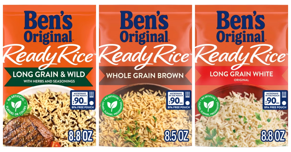 বেন'স অরিজিনালের প্রত্যাহার করা বিভিন্ন খাদ্যপণ্য। ছবি: ওয়েবসাইট