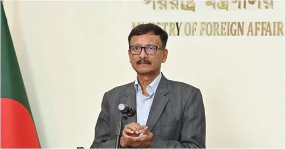 পররাষ্ট্র উপদেষ্টা তৌহিদ হোসেন। ছবি: ইউএনবি
