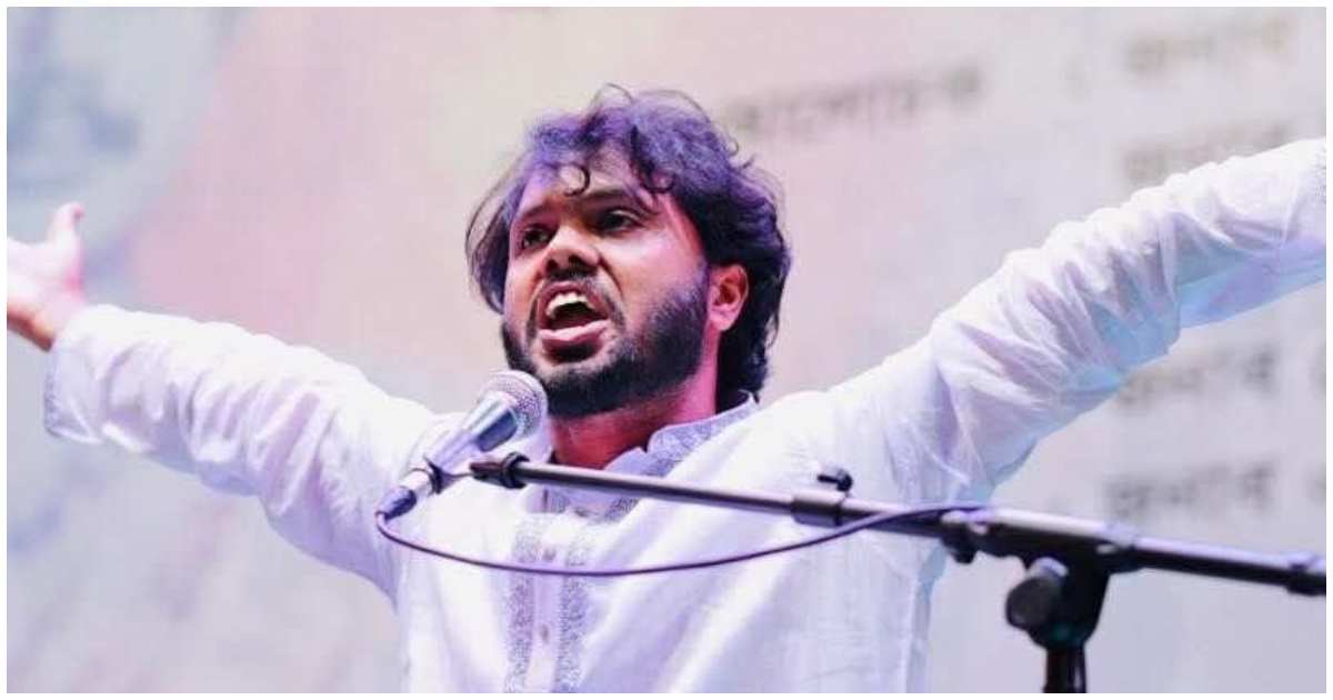 ইনকিলাব মঞ্চের মুখপাত্র শরিফ ওসমান হাদি। ছবি: ফেসবুক পেজ