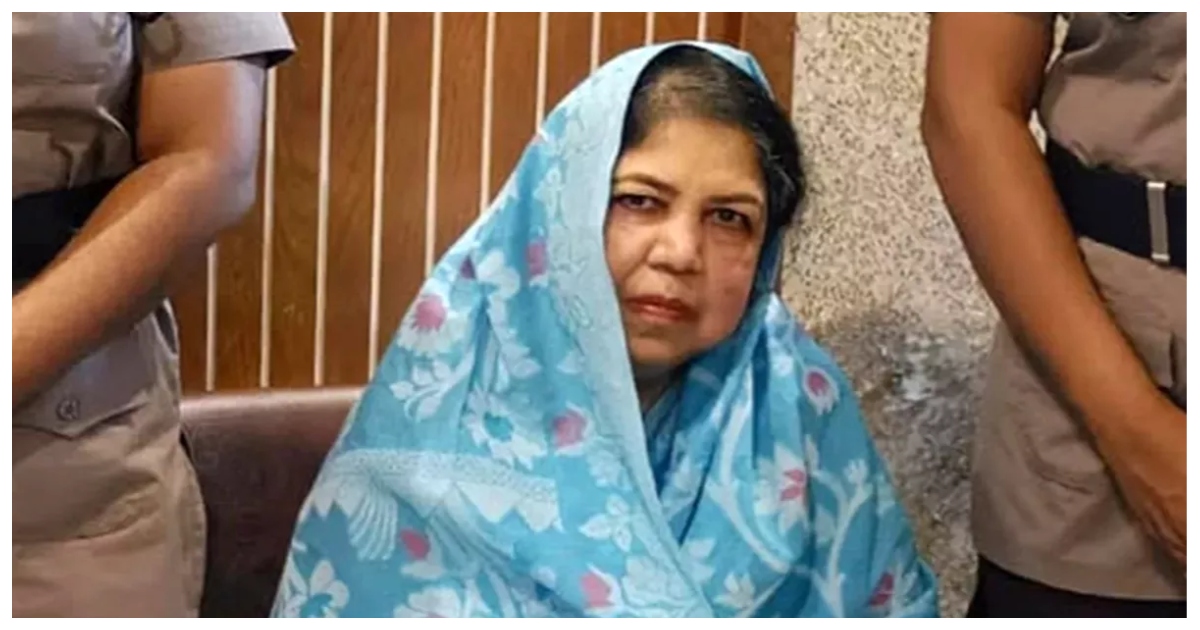 রাজধানীর ধানমণ্ডি এলাকা থেকে আজ মঙ্গলবার ভোরে আটক হন জাতীয় সংসদের সাবেক স্পিকার শিরীন শারমিন চৌধুরী। ছবি: ইউএনবি