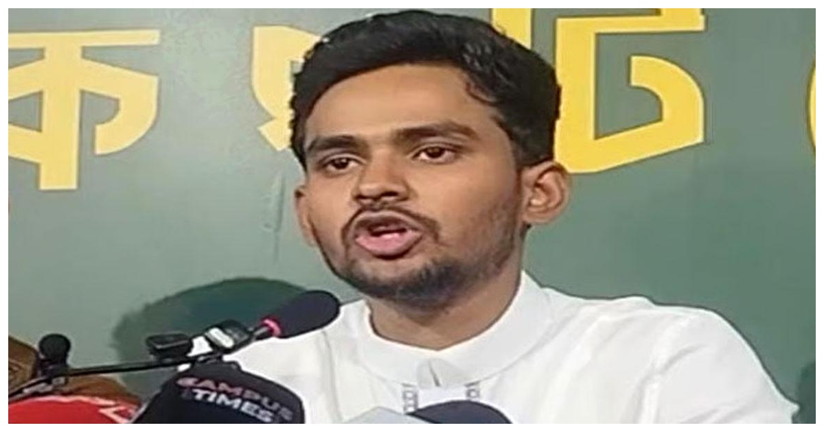 জাতীয় নাগরিক পার্টির মুখপাত্র আসিফ মাহমুদ সজীব ভুঁইয়া।