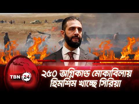 ২৫০ অগ্নিকাণ্ড মোকাবিলায় হিমশিম খাচ্ছে সিরিয়া | Syrian Farming Fire | TBN24 NEWS