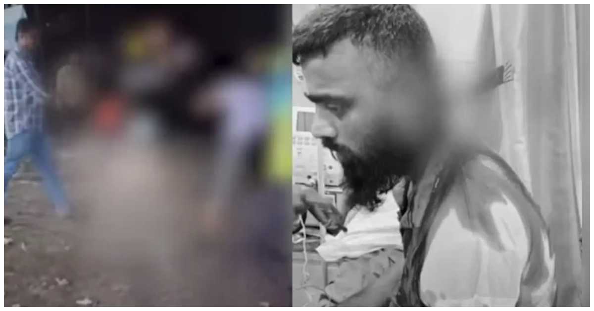 ভুক্তভোগী দ্রুত নিকটস্থ মাঙ্গালুরু হাসপাতালে যান। সে সময় তার গলাতেই ছিল ছুরি। কোলাজ: এনডিটিভি