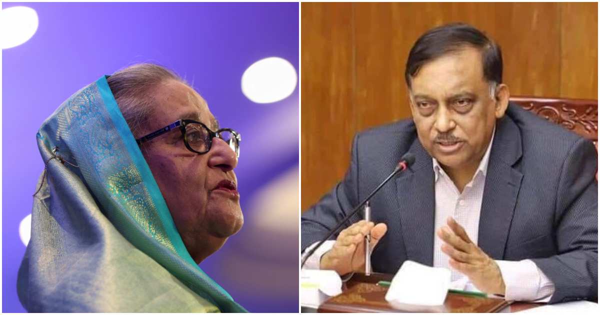 ক্ষমতাচ্যুত সাবেক প্রধানমন্ত্রী শেখ হাসিনা ও সাবেক স্বরাষ্ট্রমন্ত্রী আসাদুজ্জামান খান কামাল। ছবি: রয়টার্স ও বাসস