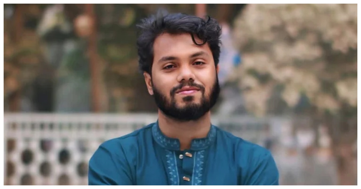ইনকিলাব মঞ্চের মুখপাত্র ও ঢাকা-৮ আসনের সম্ভাব্য স্বতন্ত্র প্রার্থী শরিফ ওসমান হাদি। ছবি: বাসস