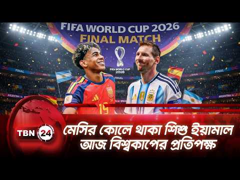 মেসির কোলে থাকা শিশু ইয়ামাল আজ বিশ্বকাপের প্রতিপক্ষ | Lionel Messi Lamine Yamal | TBN24 NEWS