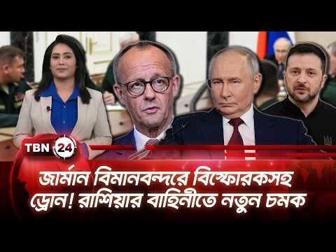 একনজরে ইউরোপ | জার্মান বিমানবন্দরে বিস্ফোরকসহ ড্রোন! রাশিয়ার বাহিনীতে নতুন চমক | TBN24 NEWS 05AUG26