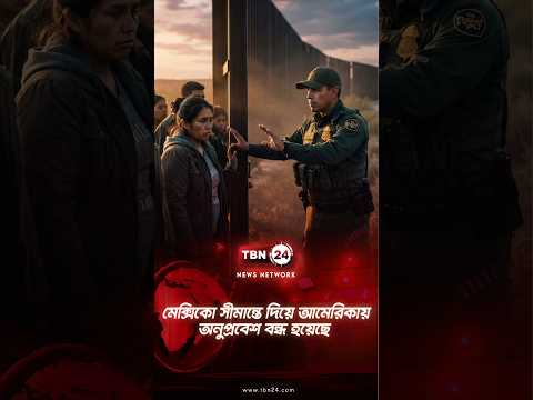 মেক্সিকো সীমান্তে দিয়ে আমেরিকায় অনুপ্রবেশ বন্ধ হয়েছে | Illegal Crossing Mexico | TBN24 NEWS